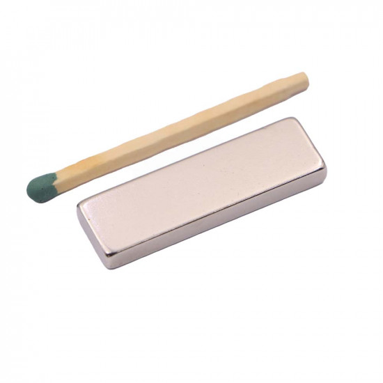 Ímã de neodímio bloco 40 x 12 x 4,5 mm - N42